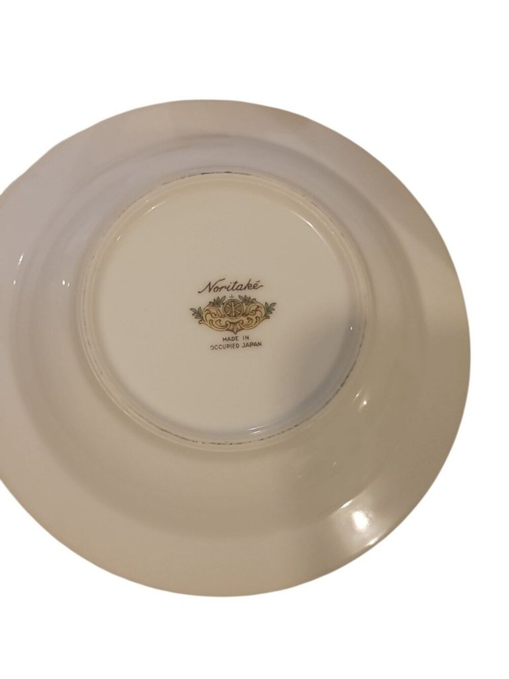 Noritake N30 Fruit Bowl Occupied Japan 1947 Vtg Rare Ivory White Floral 5.5" - Picture 7 of 12